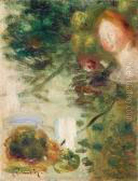Paysage Et Tete De Femme - view 1