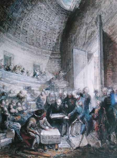 Louis XVI 1754-93 Laying the First Stone of the Royal Academy of Surgery, 14th December 1774 - view 1