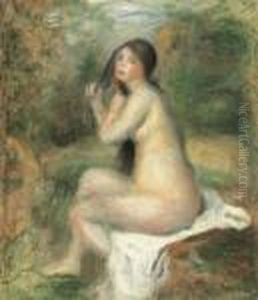 Baigneuse Assise by Pierre Auguste Renoir