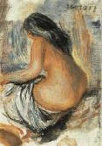 Baigneuse De Dos by Pierre Auguste Renoir