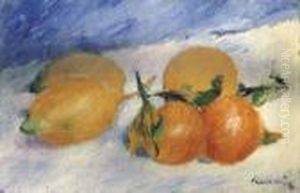 Nature Morte Aux Citrons Et Oranges by Pierre Auguste Renoir