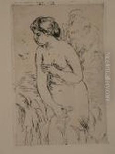 Buste D'enfant, Tournee A Droite by Pierre Auguste Renoir