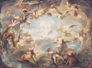 The Triumph of Cupid over all the Gods, 1752 by Gabriel De Saint Aubin