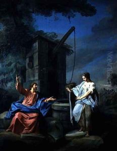 Christ and the Woman of Samaria at the Well, 1752 by Gabriel De Saint Aubin