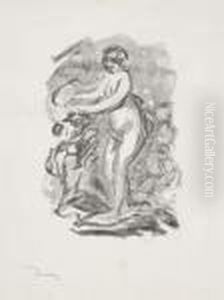 Femme Au Cep De Vigne (variante) by Pierre Auguste Renoir