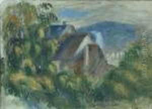 Maison Dans Les Arbres by Pierre Auguste Renoir