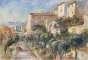 La Maison De La Poste A Cagnes by Pierre Auguste Renoir