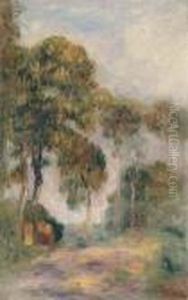 Paysage (route A Essouyes) by Pierre Auguste Renoir