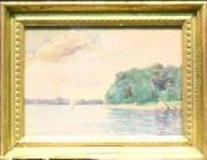 Boating On A Lake by Pierre Auguste Renoir