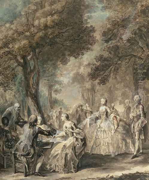 Parisians out for a Walk, 1760-1 - view 1