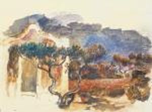 Le Cabanon Et L'olivier by Pierre Auguste Renoir