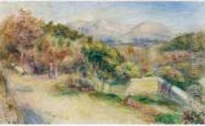 Vue De Prise Des Collettes, Cagnes by Pierre Auguste Renoir