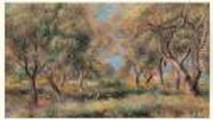 Date De L'annee Suivante, 1909, 
Le Tableau Les Oliviers De Cagnes, Se Rapporte A Ces Oeuvres Executees