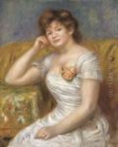 Portrait De Madame Adrien Mithouard by Pierre Auguste Renoir