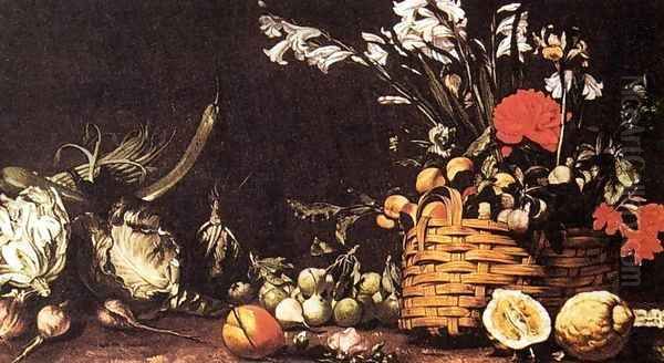 Still-Life with Vegetable, Fruit, and Flowers by Tommaso Salini (Mao)