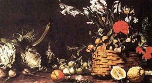 Still-Life with Vegetable, Fruit, and Flowers by Tommaso Salini (Mao)