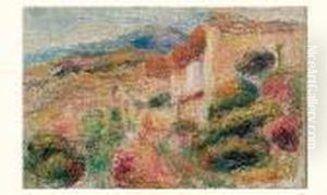 La Poste De Cagnes Circa 1905. by Pierre Auguste Renoir