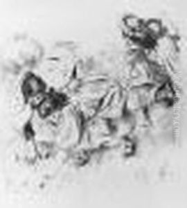 Les Enfants Jouant A La Balle. 1900.