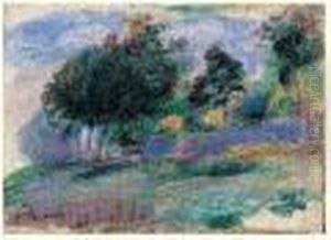 Paysage Aux Arbres by Pierre Auguste Renoir