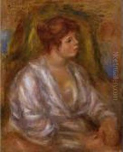 Portrait De Femme by Pierre Auguste Renoir