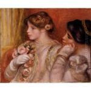 Dans La Loge (jeunes Filles Au Theatre) by Pierre Auguste Renoir