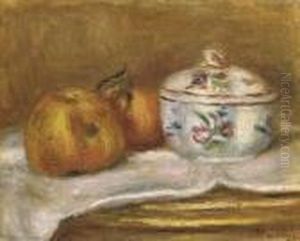 Sucrier, Pomme Et Orange by Pierre Auguste Renoir