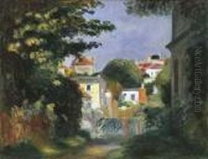 Maison Et Personnage Dans Les Arbres by Pierre Auguste Renoir