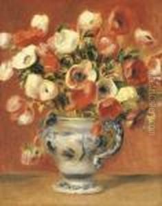 Vase D'anemones by Pierre Auguste Renoir