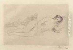 Femme Couchee by Pierre Auguste Renoir
