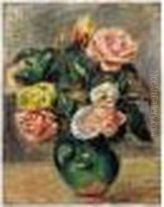 Bouquet De Roses by Pierre Auguste Renoir