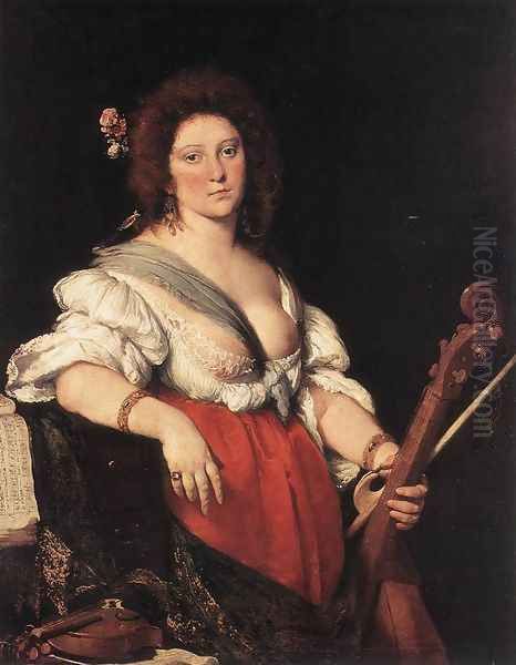 Gamba Player c. 1635 - view 1