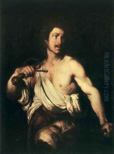 David with the Head of Goliath c. 1635 by Bernardo Strozzi
