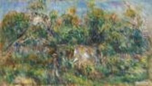 La Promenade Du Peintre A Cagnes by Pierre Auguste Renoir