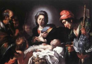 Adoration of the Shepherds 1616-18 by Bernardo Strozzi