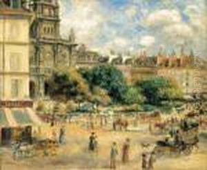 Place De La Trinite by Pierre Auguste Renoir