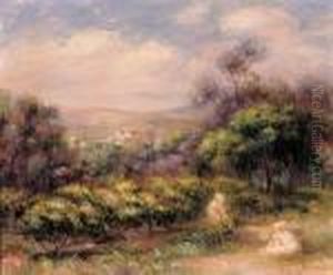 Paysage A Cagnes by Pierre Auguste Renoir