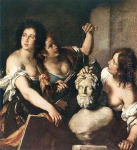 Allegory of Arts c. 1640 by Bernardo Strozzi