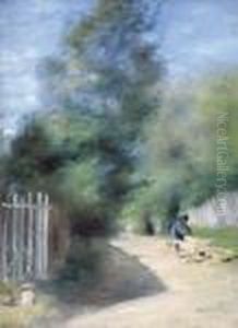 Cantonnier Au Bord De La Route by Pierre Auguste Renoir