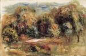 Paysage A Cagnes by Pierre Auguste Renoir