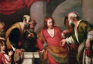 Christ in the Temple with Money Lenders by Bernardo Strozzi