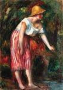 Femme Au Chapeau De Paille