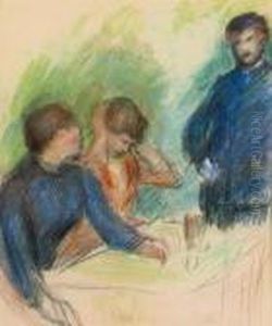 La Conversation by Pierre Auguste Renoir