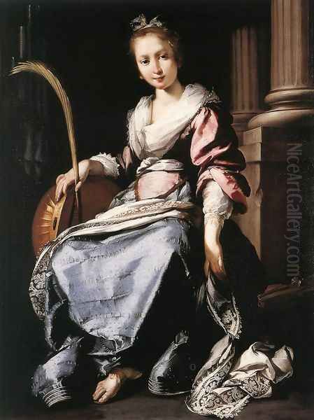 St Cecilia 1620-25 by Bernardo Strozzi