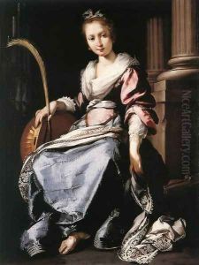 St Cecilia 1620-25 by Bernardo Strozzi