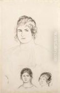 Ttes De Femmes by Pierre Auguste Renoir