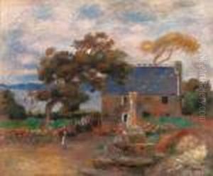 Trboul, Prs De Douardenez, Bretagne by Pierre Auguste Renoir