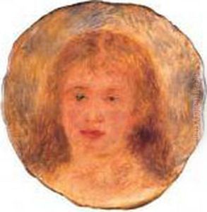 Tte De Femme, Jeanne Samary by Pierre Auguste Renoir