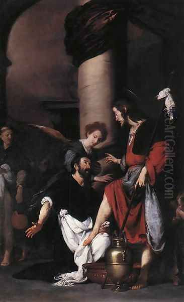 St Augustine Washing the Feet of Christ 1629 - view 1