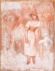 Femme Debout La Famille (la Moissonneuse) by Pierre Auguste Renoir