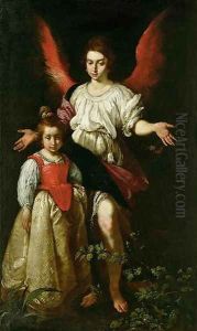 The Guardian Angel, c.1630 by Bernardo Strozzi